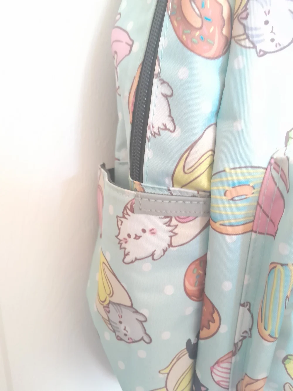 Kawaii Bananya Seafoam Blue/Green Backpack